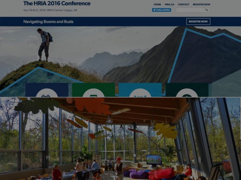 HRIA conference Calgary website and also a photo of the family centre in Edmonton